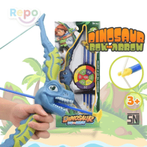 Mainan Anak Panah Set Archer Set Mainan Outdoor Indoor Sports Olahraga Busur Panah Panahan Bow and Arrow (Dinosaur Bow Arrow)